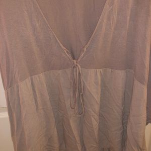 Urban Outfitters Lavender Tie Front Blouse